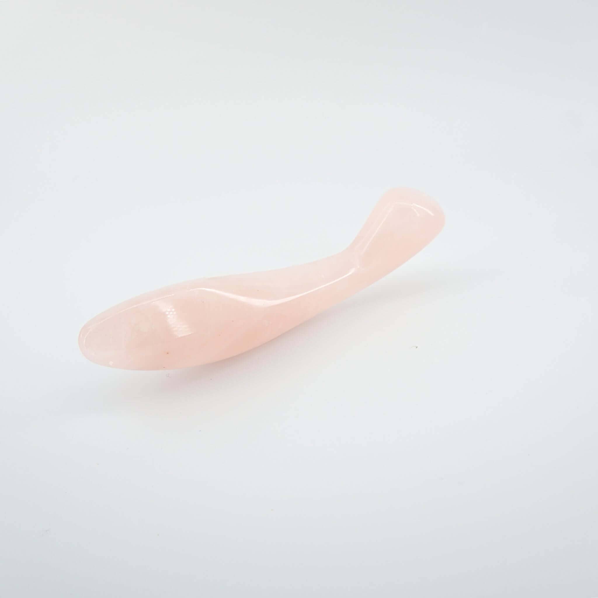 CrystalThrill Bulbous, Curved, Double End Rose Quartz / 7" Sylora