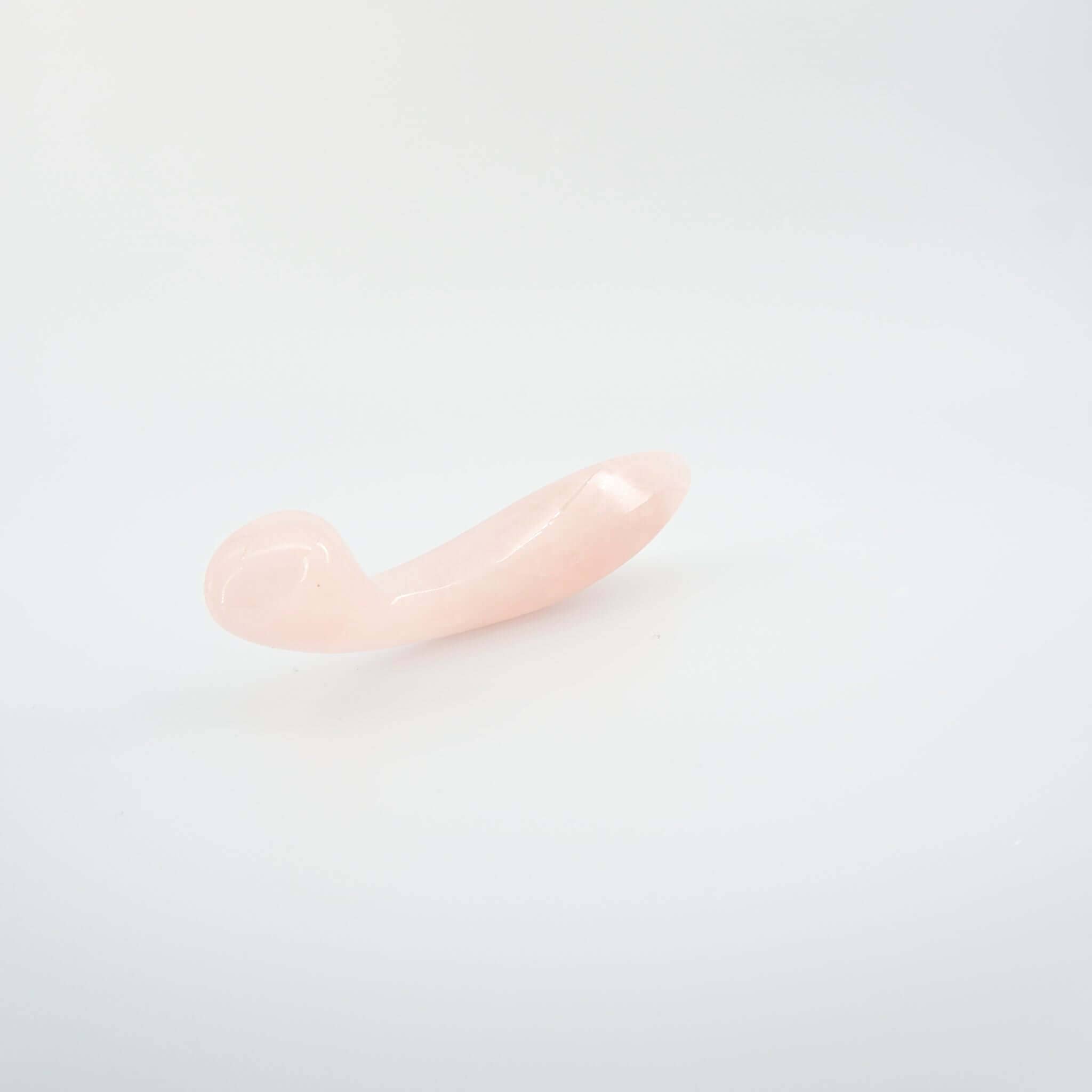 CrystalThrill Bulbous, Curved, Double End Rose Quartz / 7" Sylora