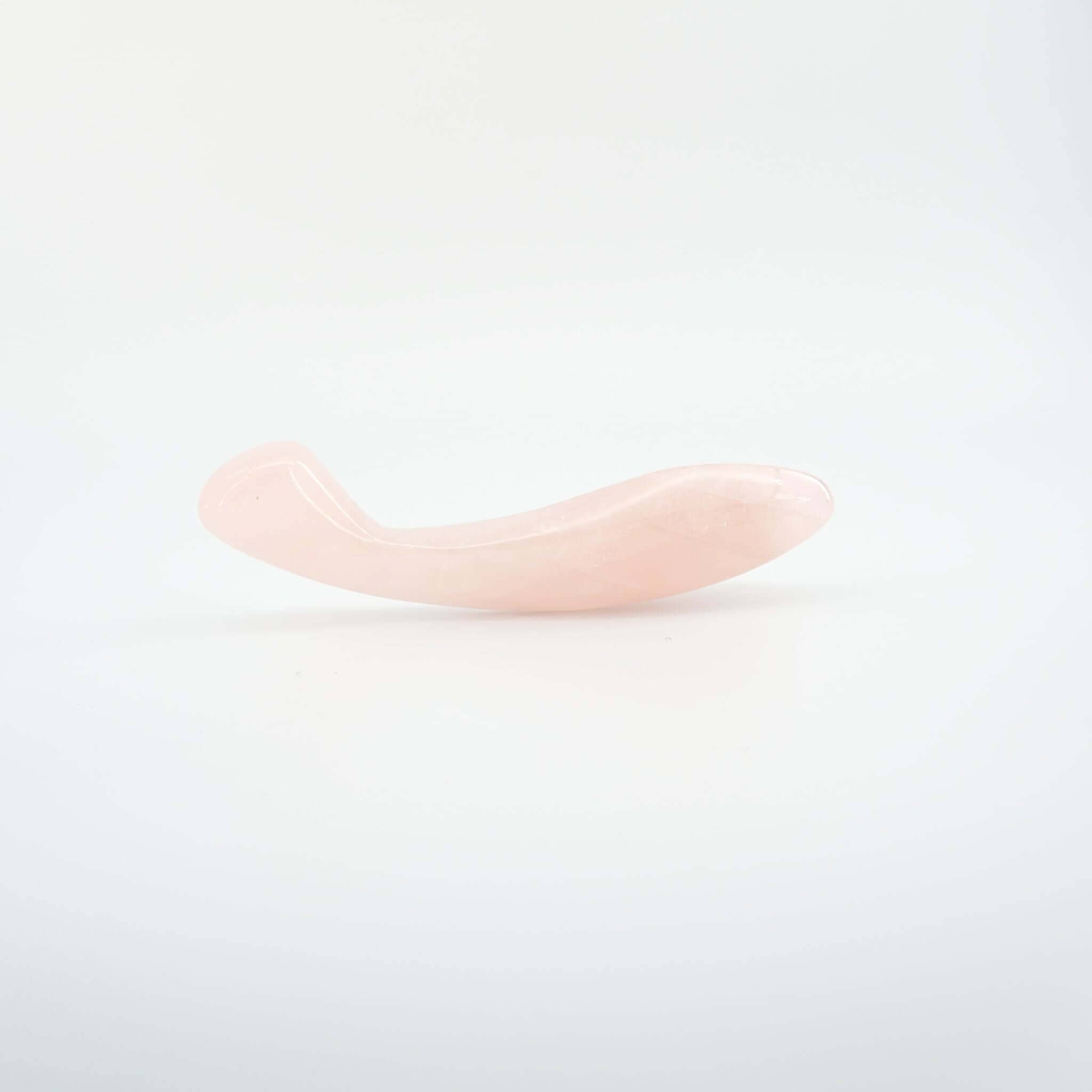 CrystalThrill Bulbous, Curved, Double End Rose Quartz / 7" Sylora