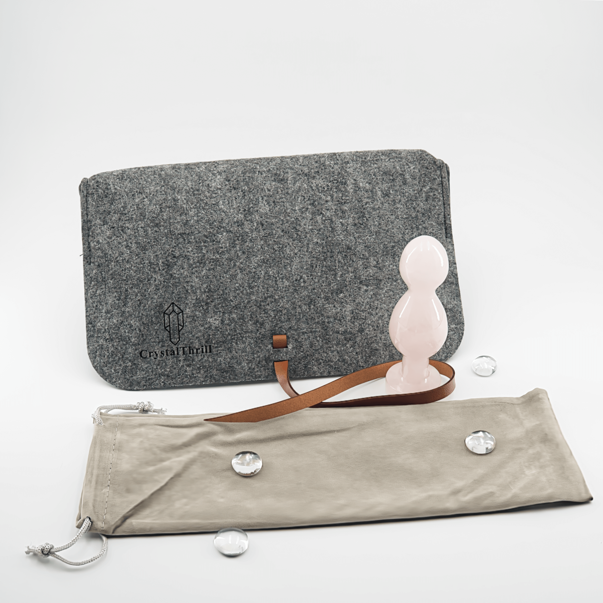 CrystalThrill Bulbous Rose Quartz / 5" Bulbora