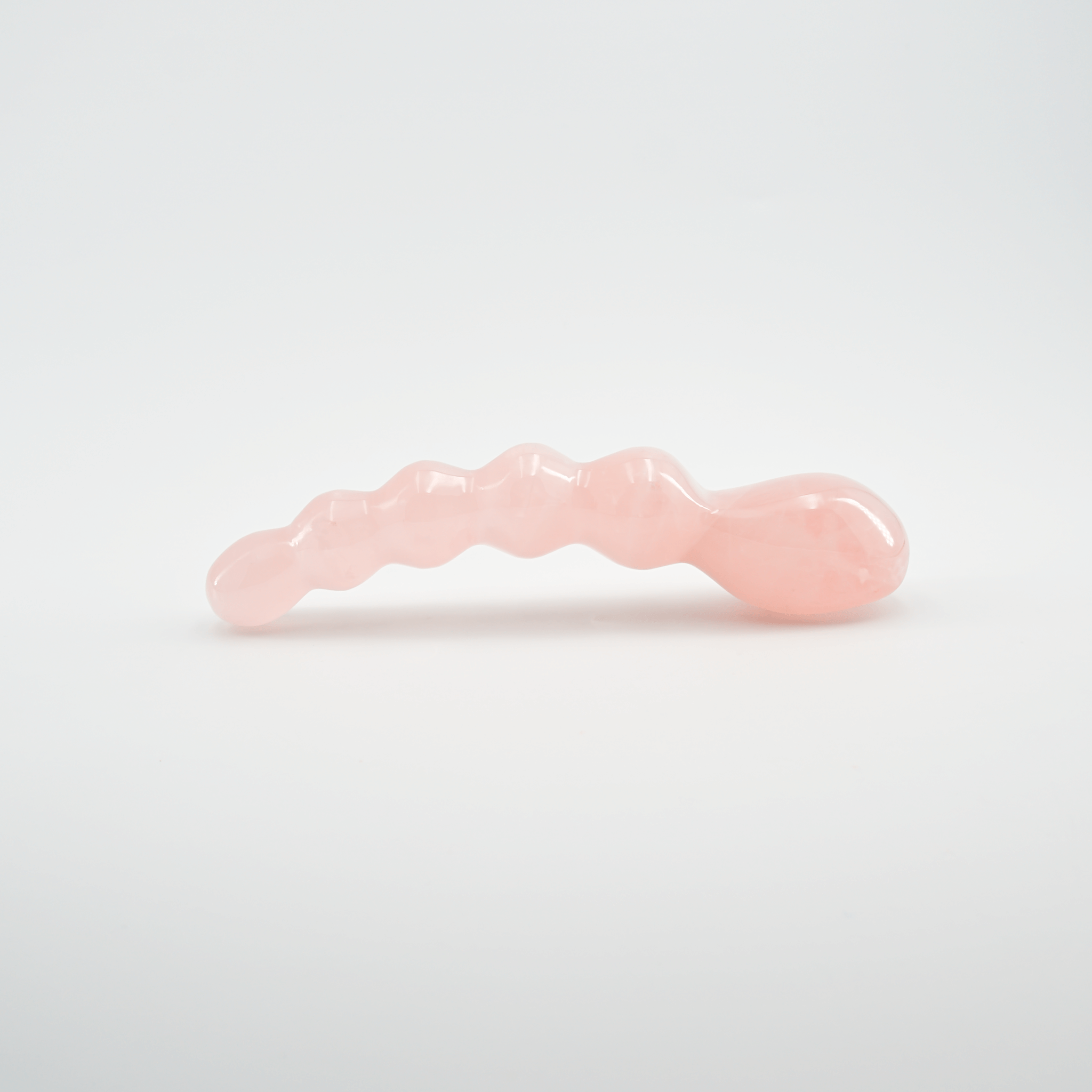 CrystalThrill Curved, Bulbous,Ribbed Rose Quartz / 7" Blooma