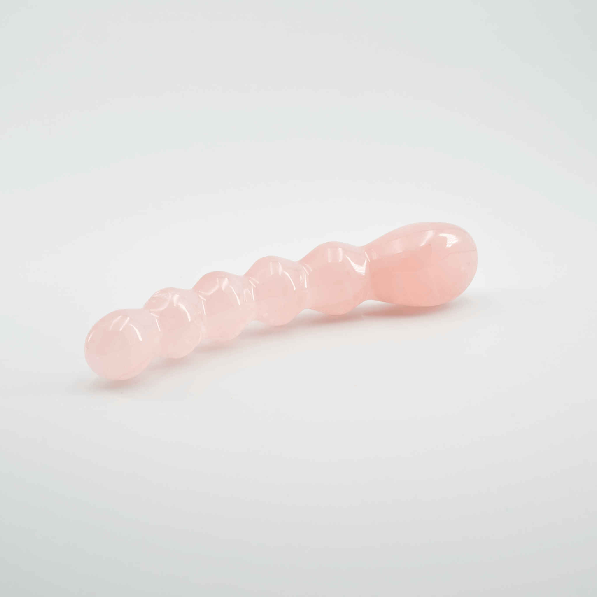 CrystalThrill Curved, Bulbous,Ribbed Rose Quartz / 7" Blooma