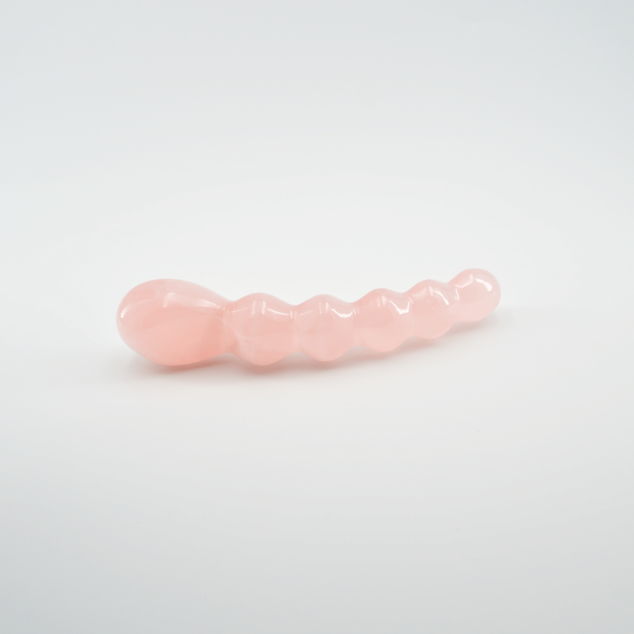 CrystalThrill Curved, Bulbous,Ribbed Rose Quartz / 7" Blooma
