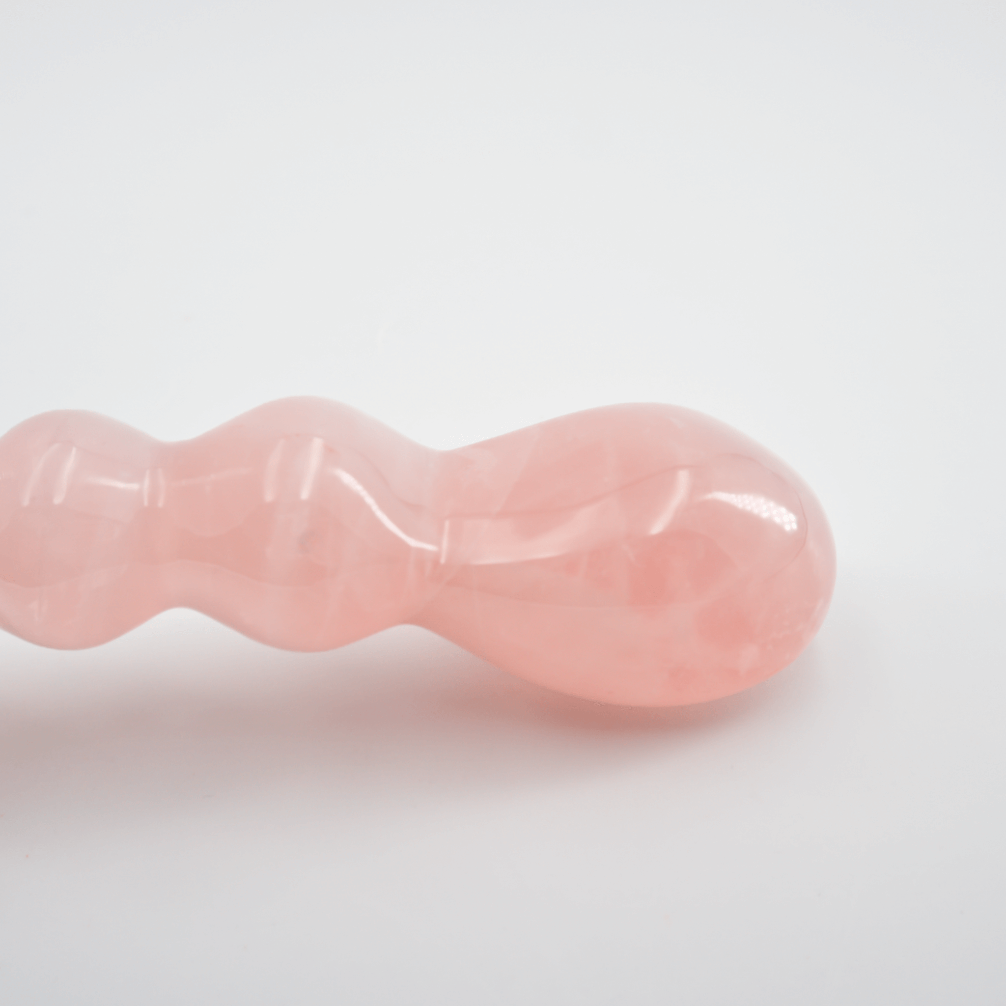 CrystalThrill Curved, Bulbous,Ribbed Rose Quartz / 7" Blooma