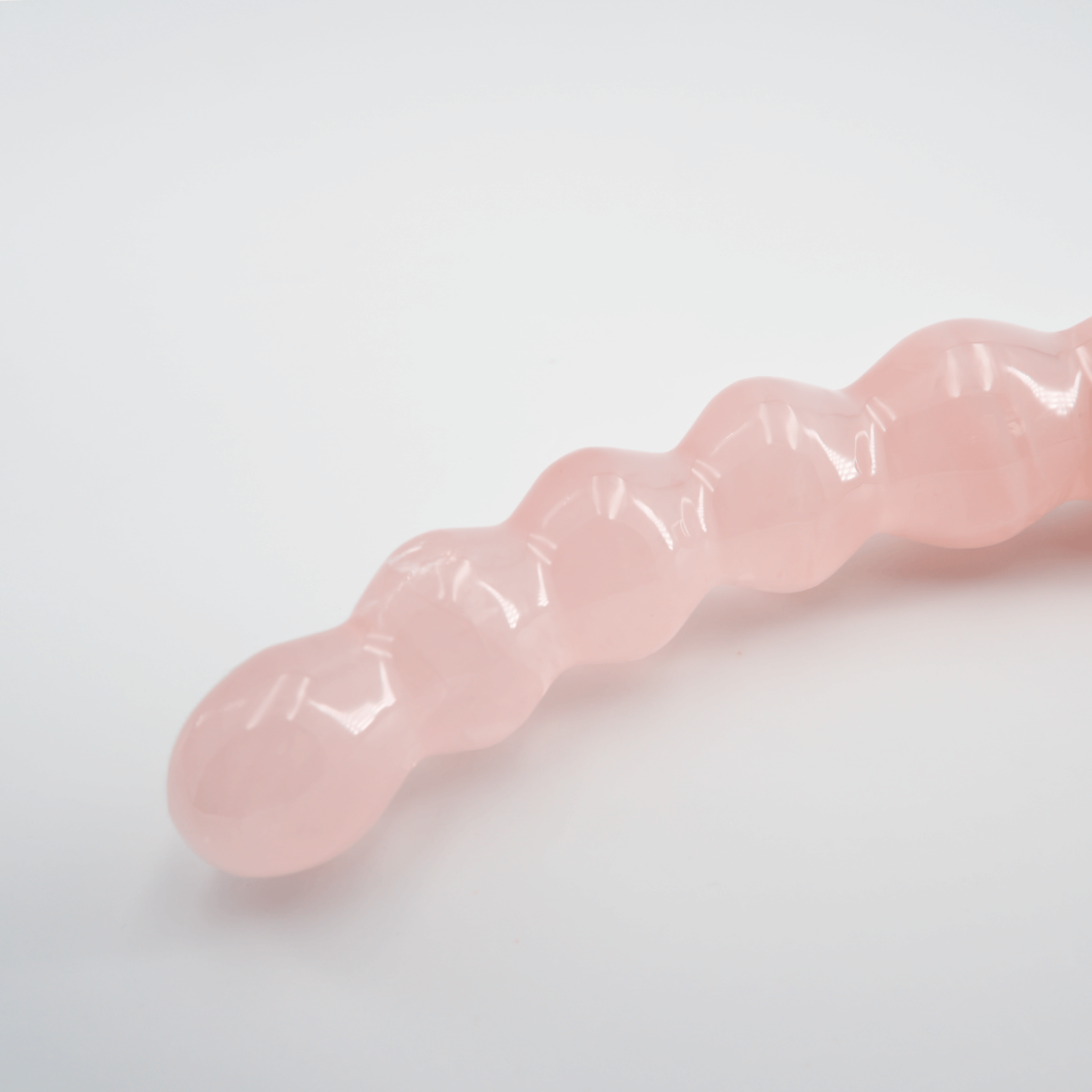 CrystalThrill Curved, Bulbous,Ribbed Rose Quartz / 7" Blooma