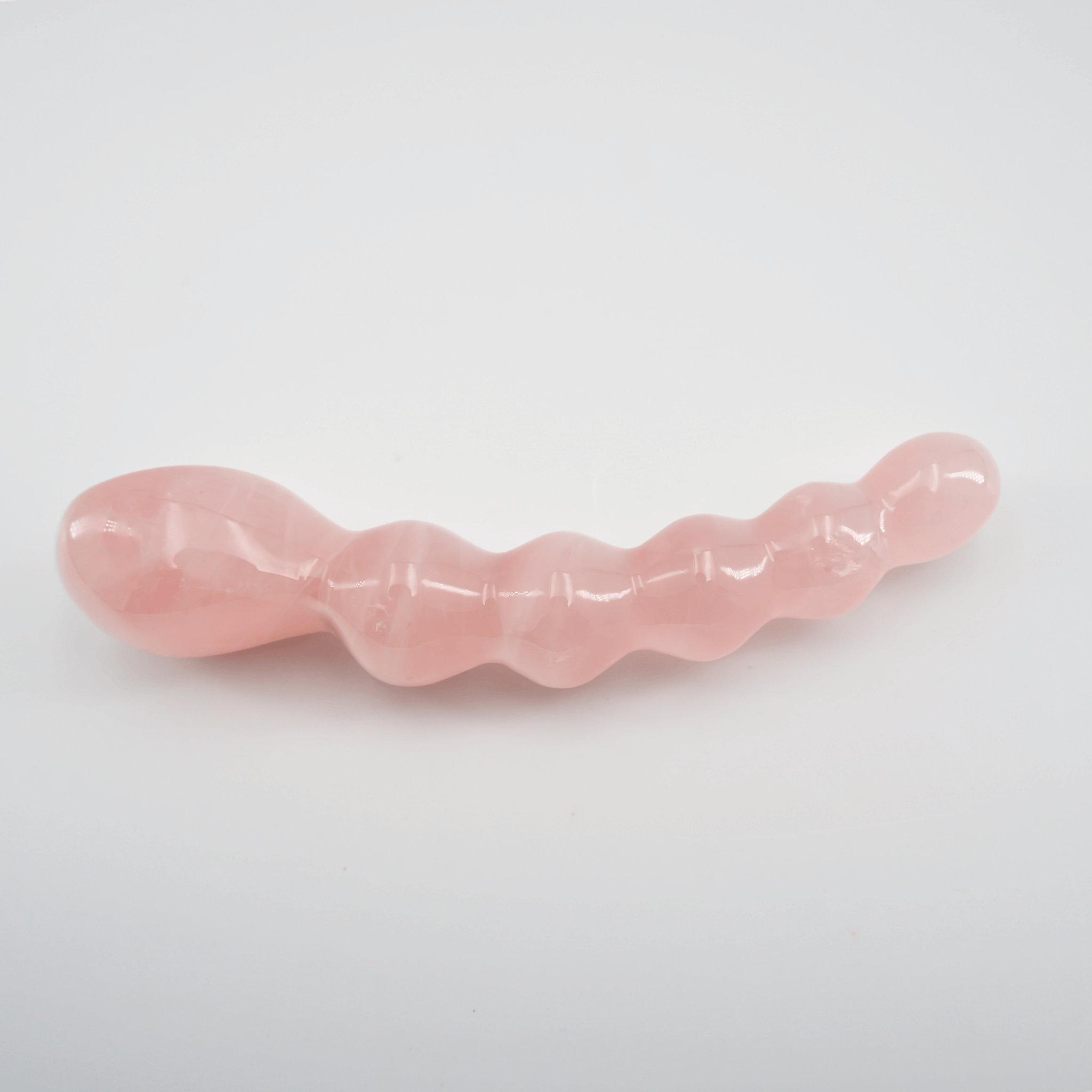 CrystalThrill Curved, Bulbous,Ribbed Rose Quartz / 7" Blooma
