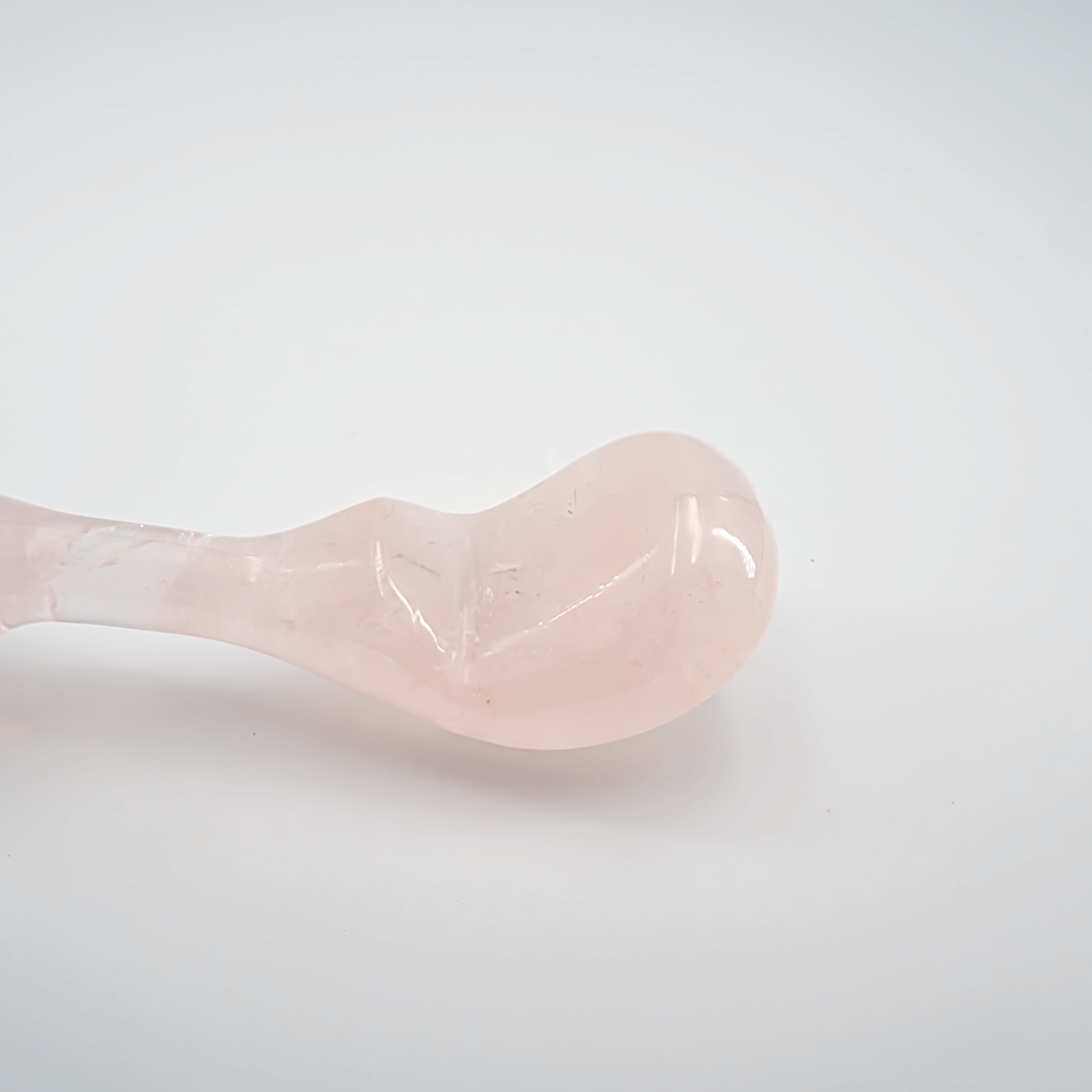 CrystalThrill Curved, Bulbous Rose Quartz / 7" Fleur