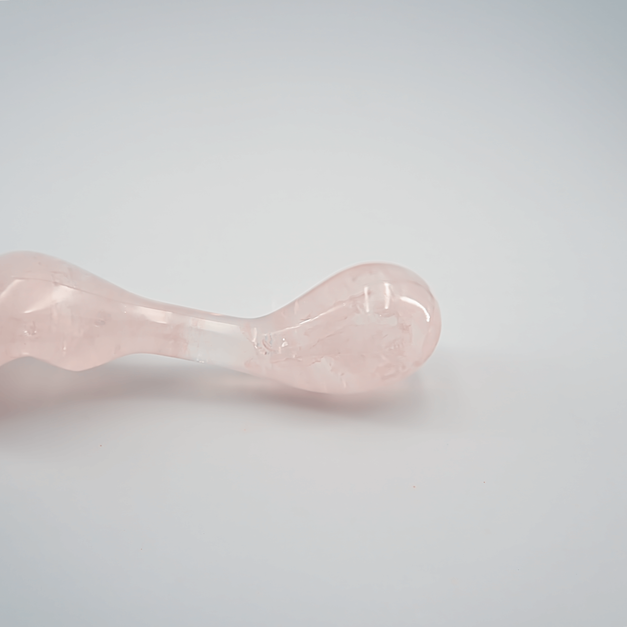 CrystalThrill Curved, Bulbous Rose Quartz / 7" Fleur