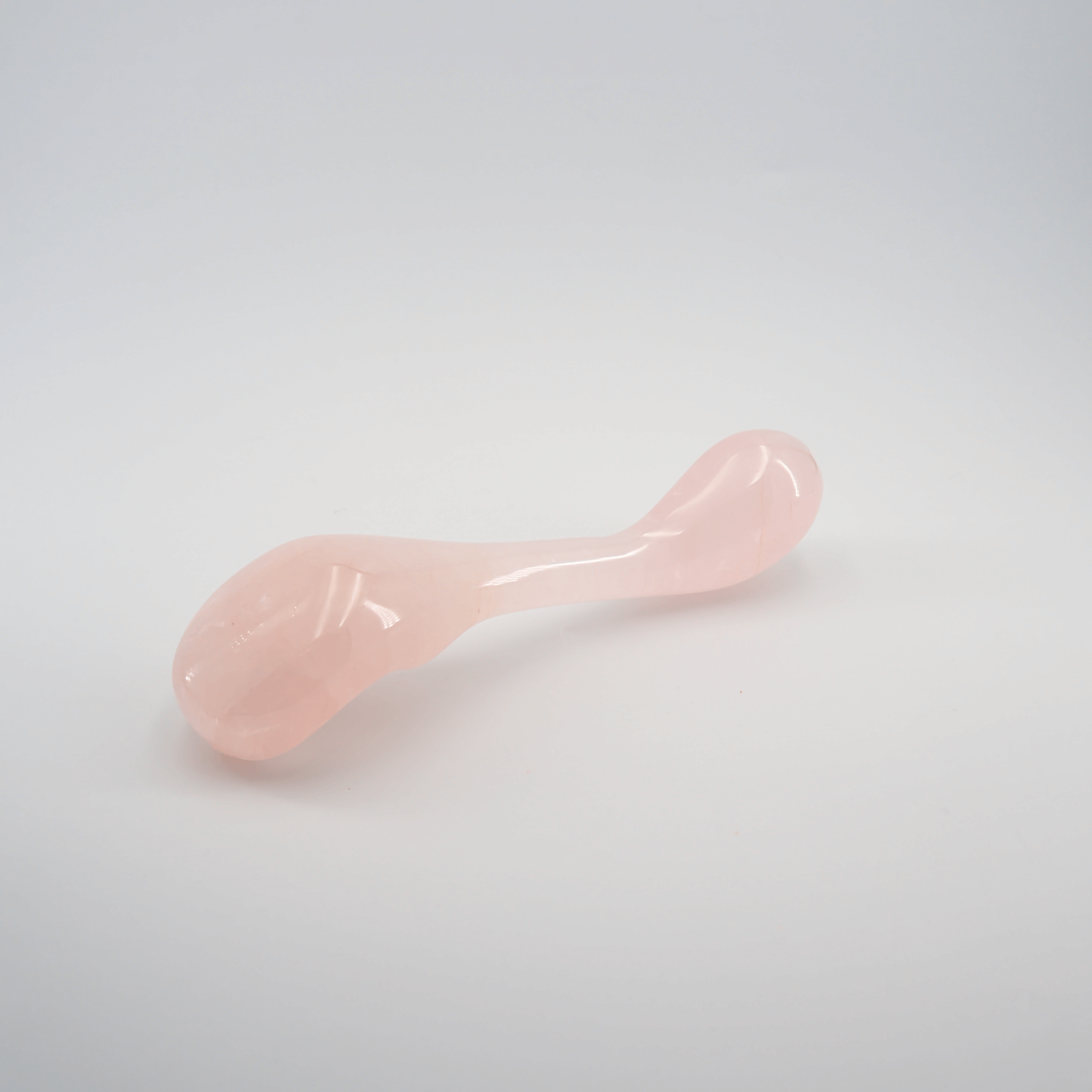 CrystalThrill Curved, Bulbous Rose Quartz / 9" Fleuris