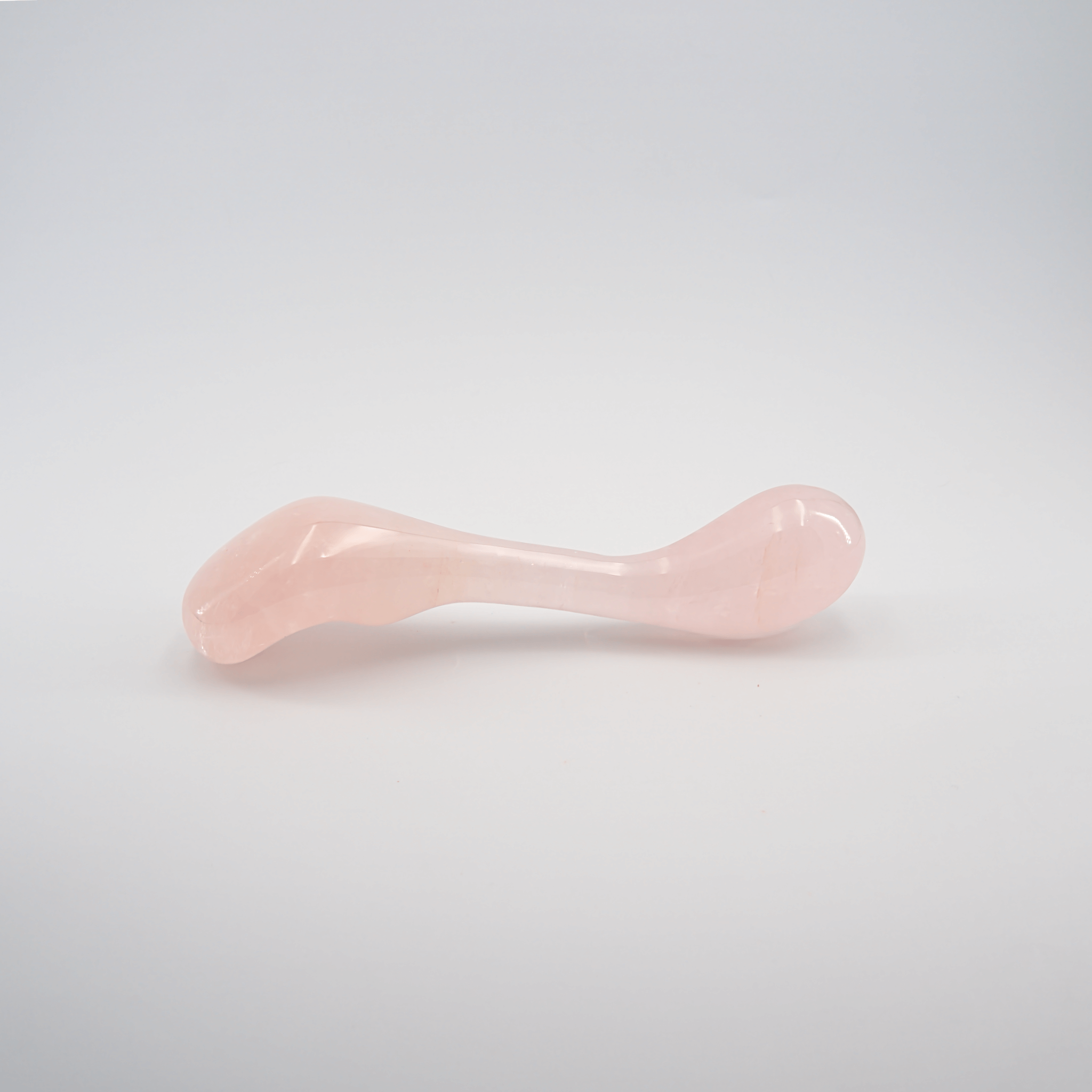 CrystalThrill Curved, Bulbous Rose Quartz / 9" Fleuris