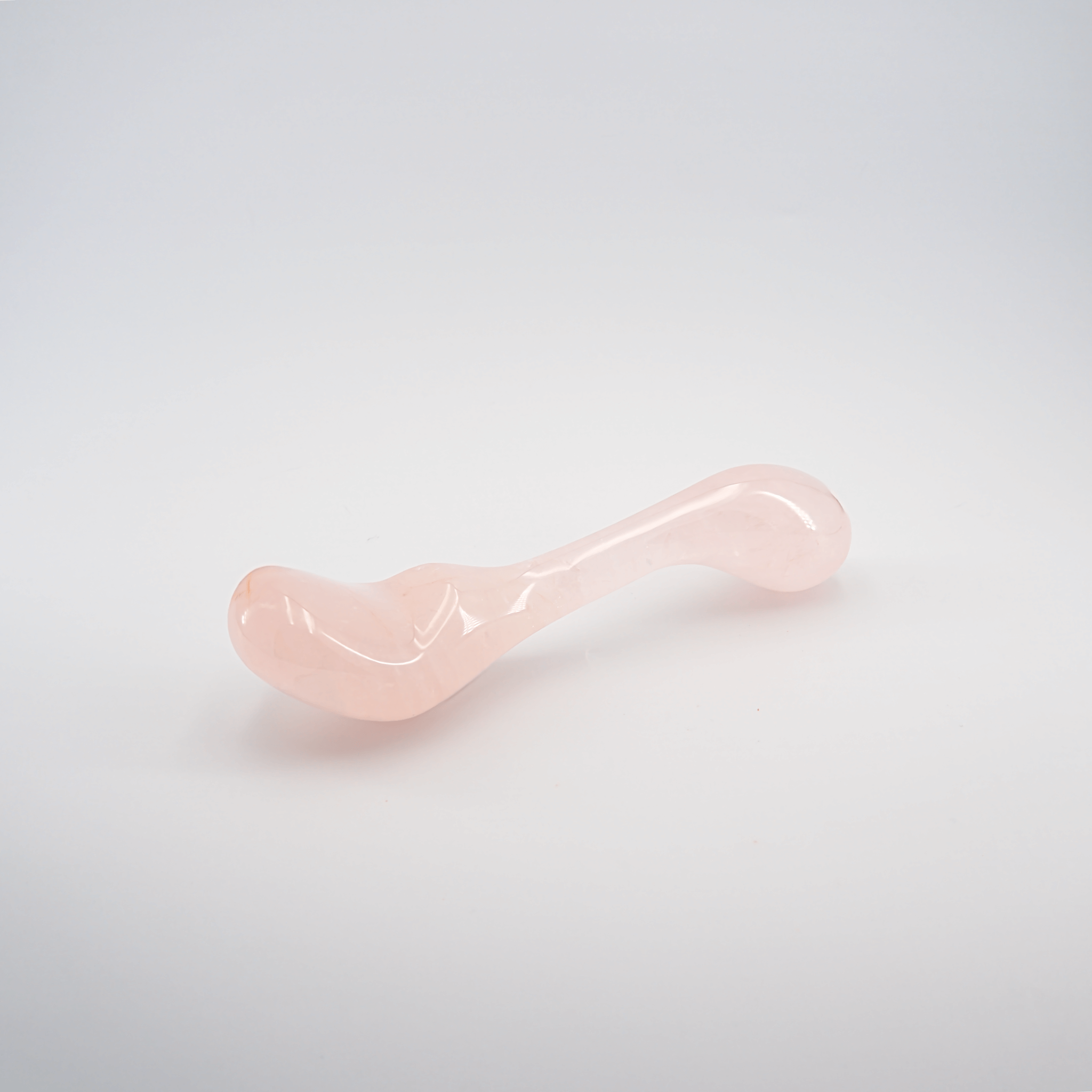 CrystalThrill Curved, Bulbous Rose Quartz / 9" Fleuris