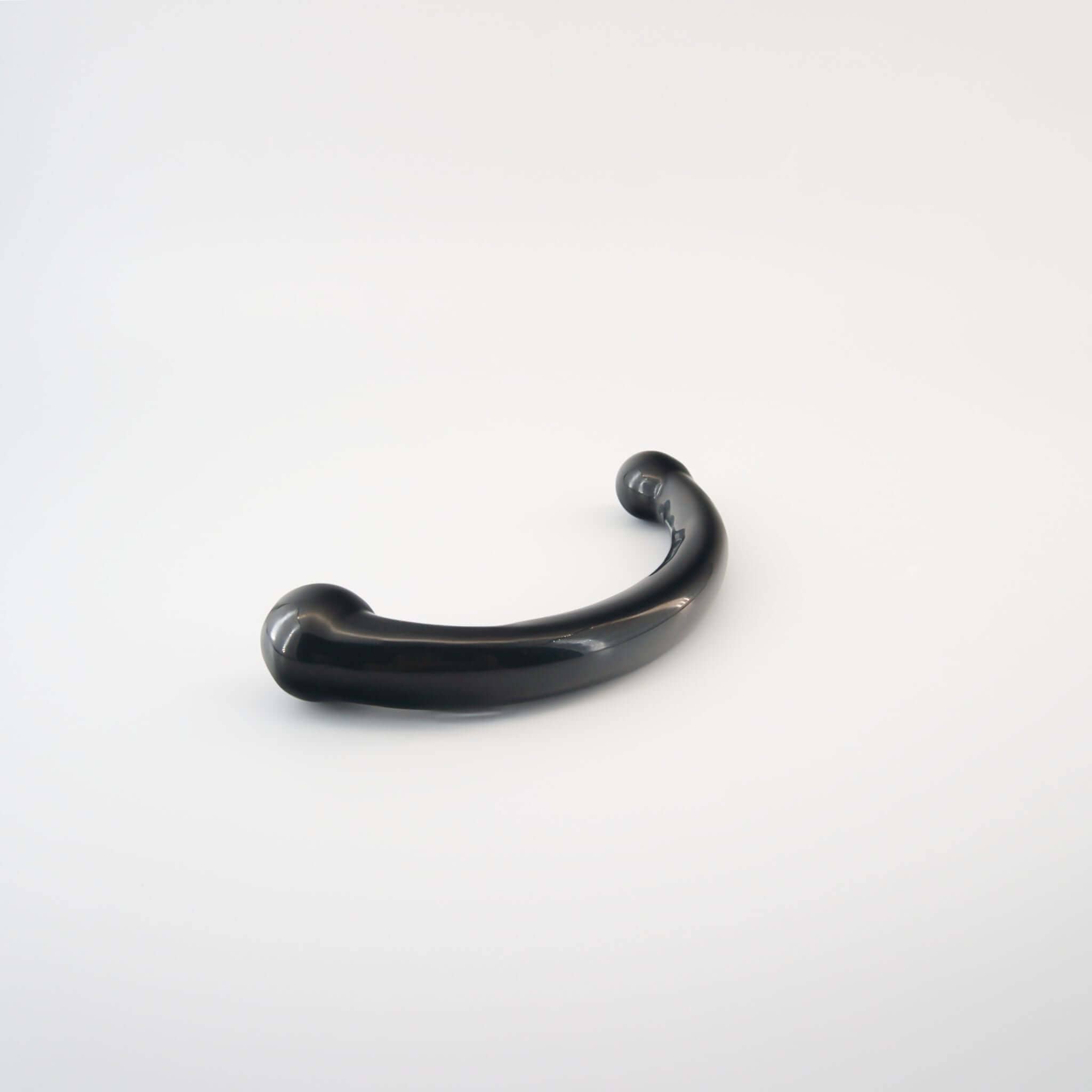 CrystalThrill Curved, Double End, Bulbous Black Obsidian / 7" Nythera