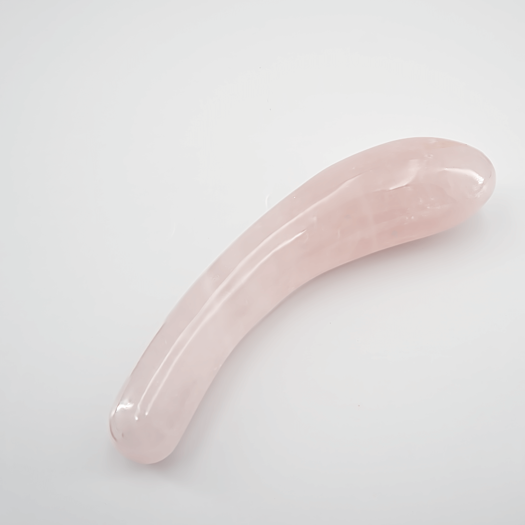 CrystalThrill Curved, Double End Rose Quartz / 7" Arcella