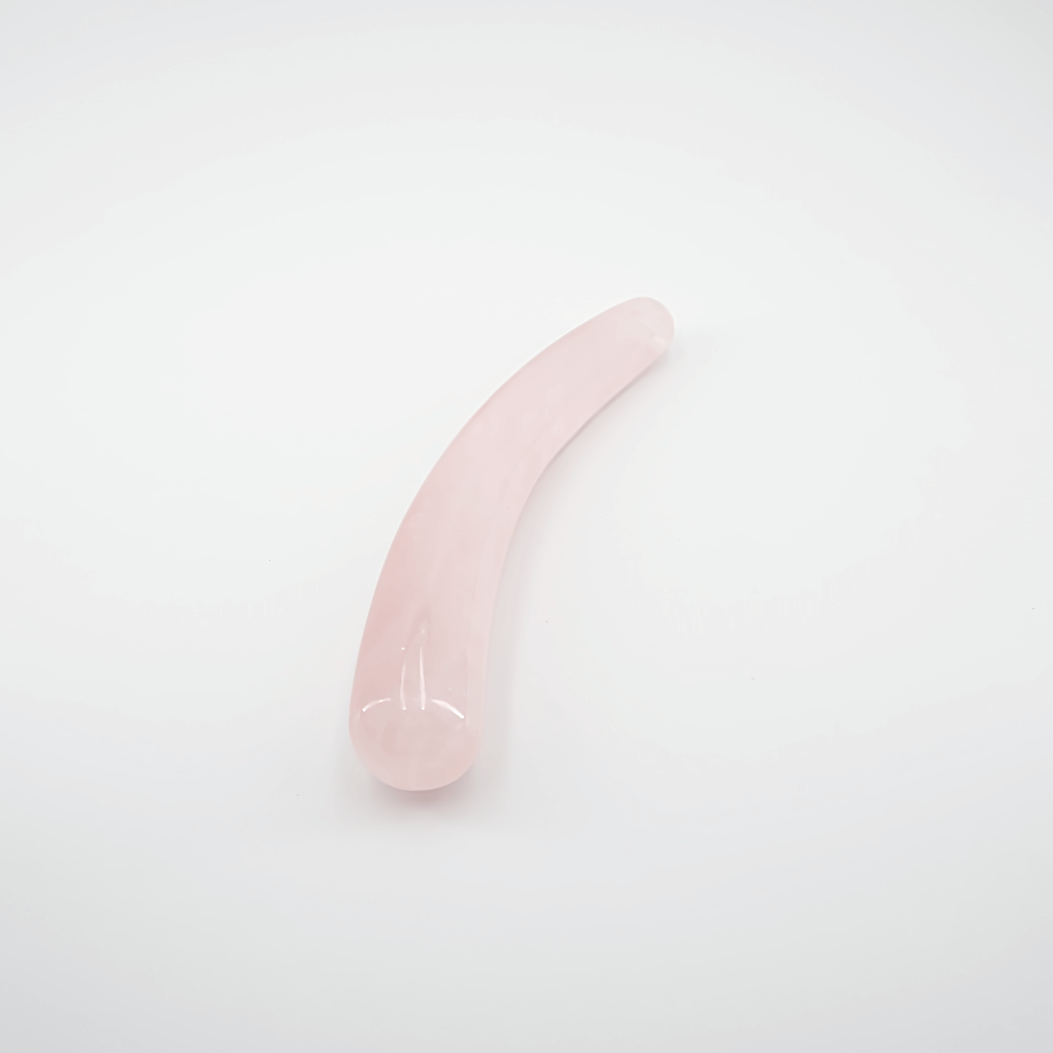 CrystalThrill Curved, Double End Rose Quartz / 7" Cresta
