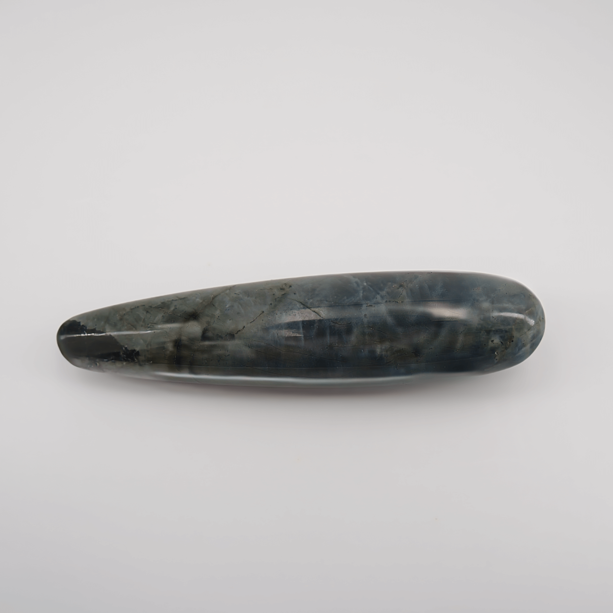 CrystalThrill Double End, Tapered Labradorite / 7" Taperella-L