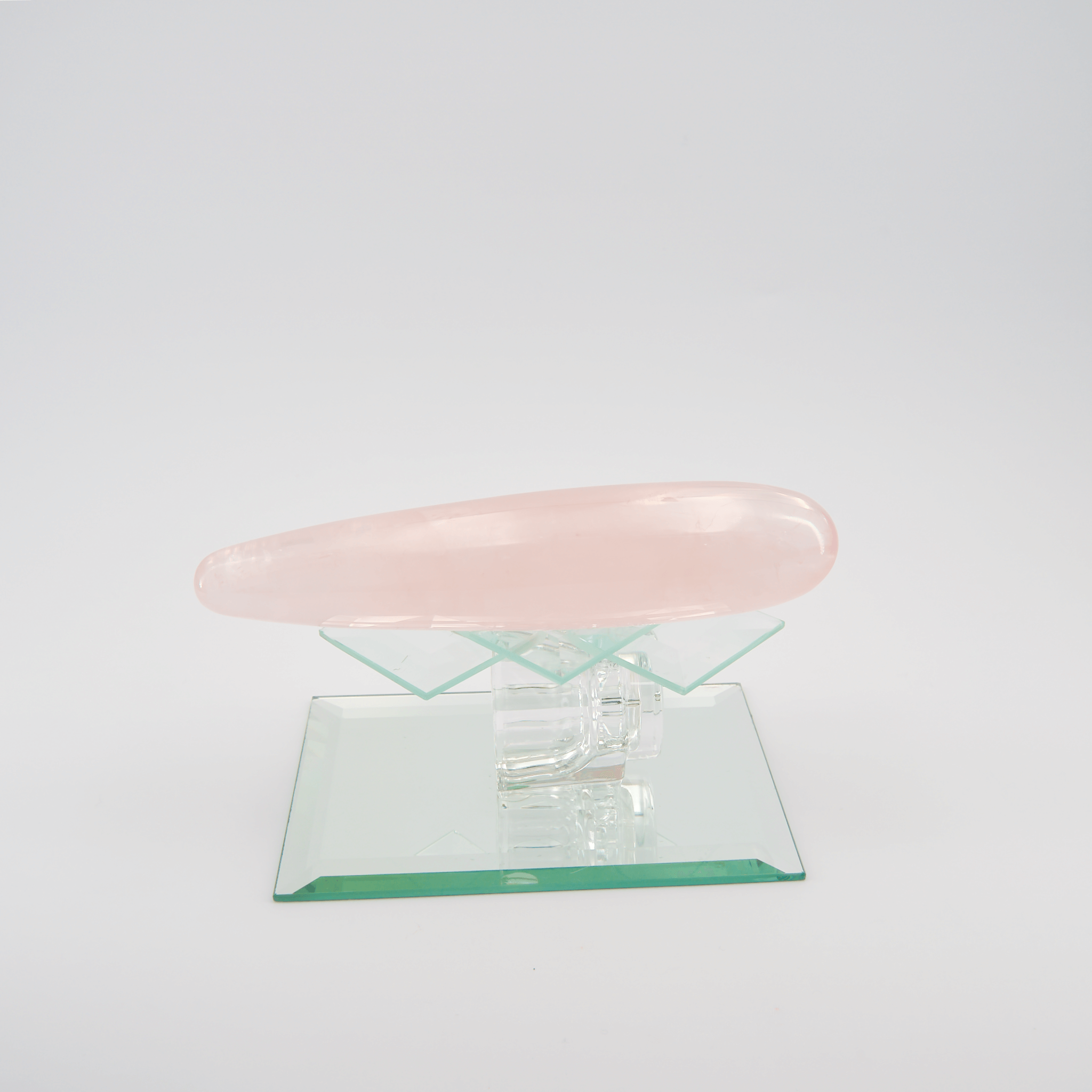 CrystalThrill Double End, Tapered Rose Quartz / 7" Taperella-R