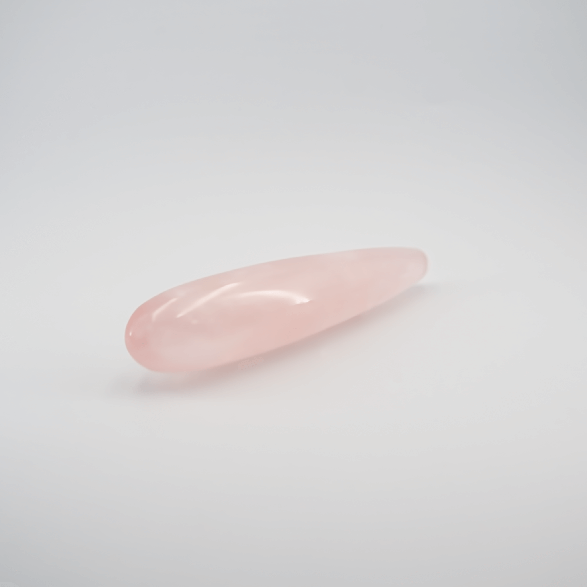 CrystalThrill Double End, Tapered Rose Quartz / 7" Taperella-R
