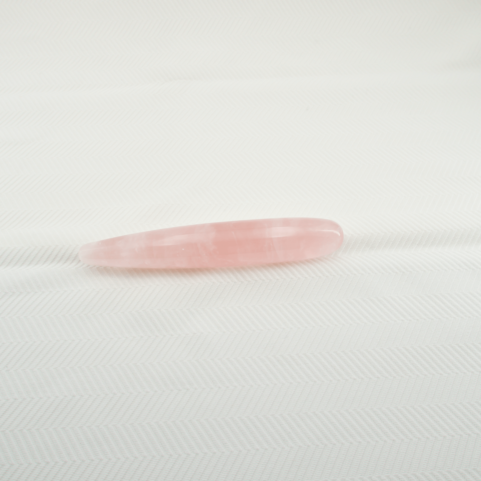 CrystalThrill Double End, Tapered Rose Quartz / 7" Taperis