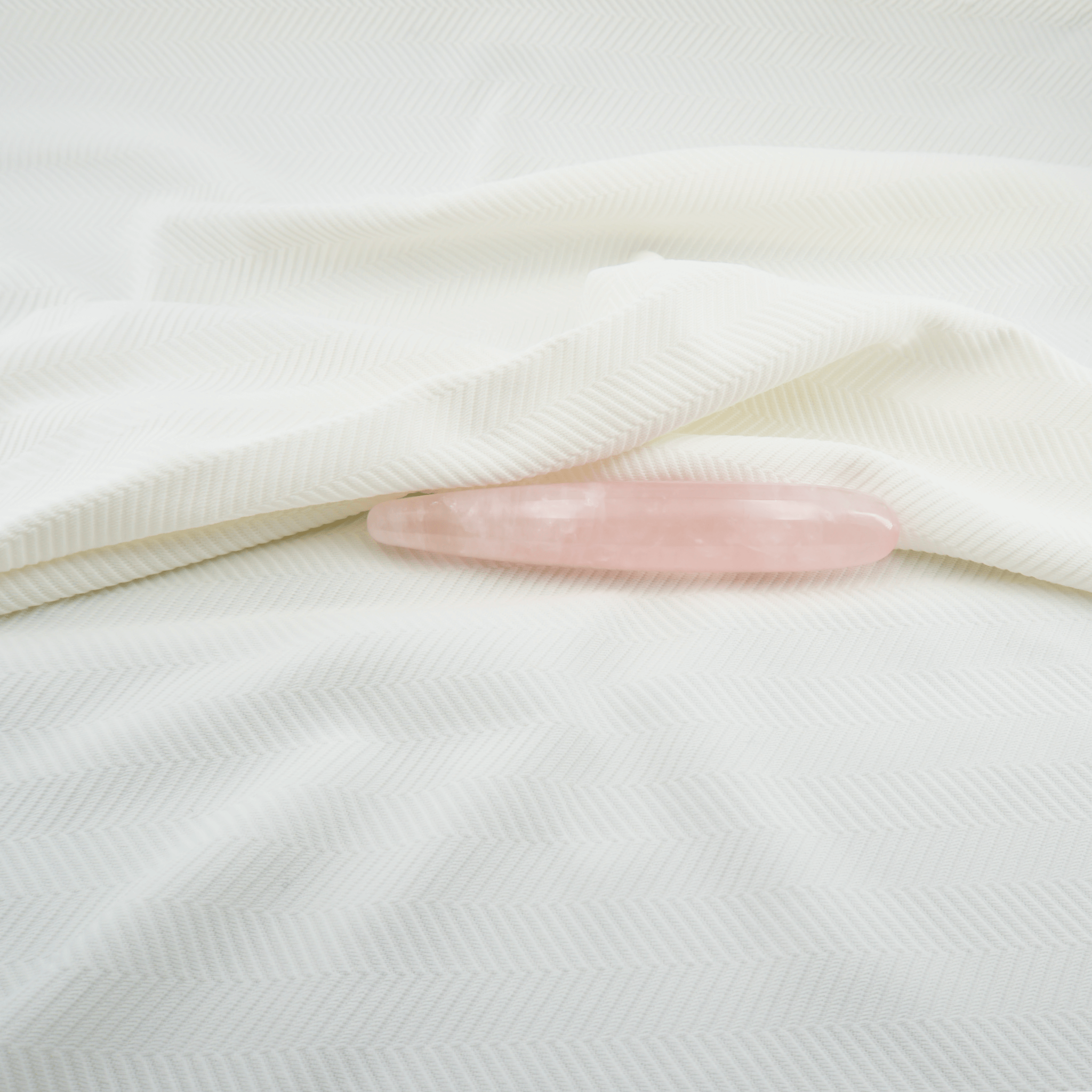 CrystalThrill Double End, Tapered Rose Quartz / 7" Taperis