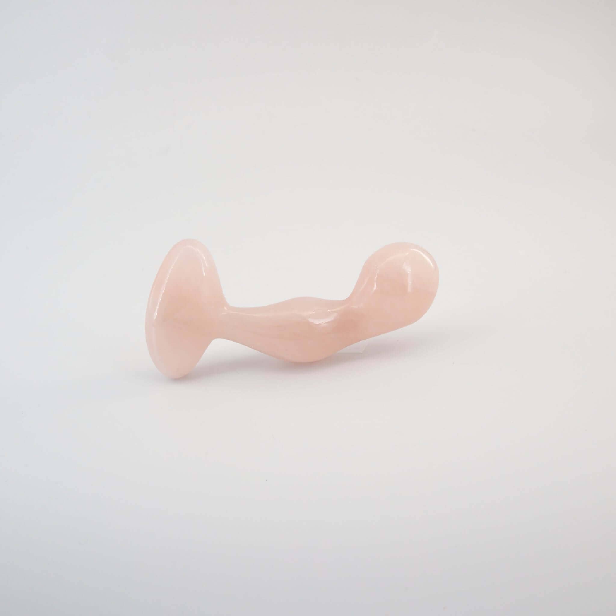 CrystalThrill Ergonomic Rounded Rose Quartz / 4" Aetheris