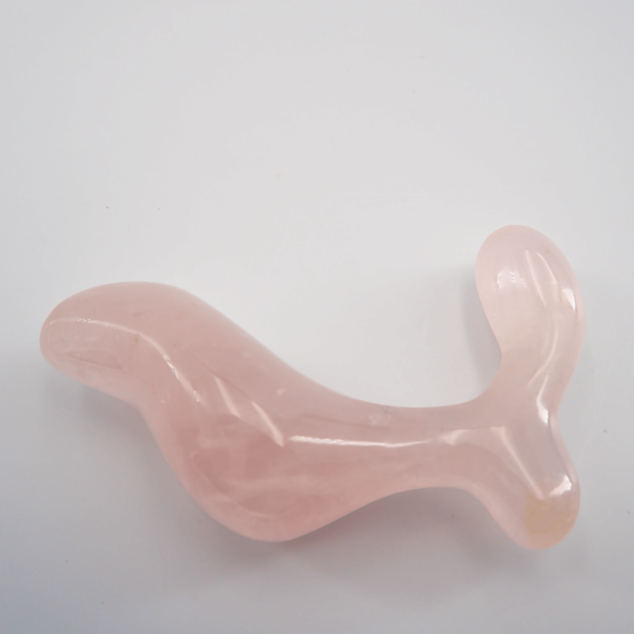 CrystalThrill Ergonomic Rounded Rose Quartz / 4" Crave