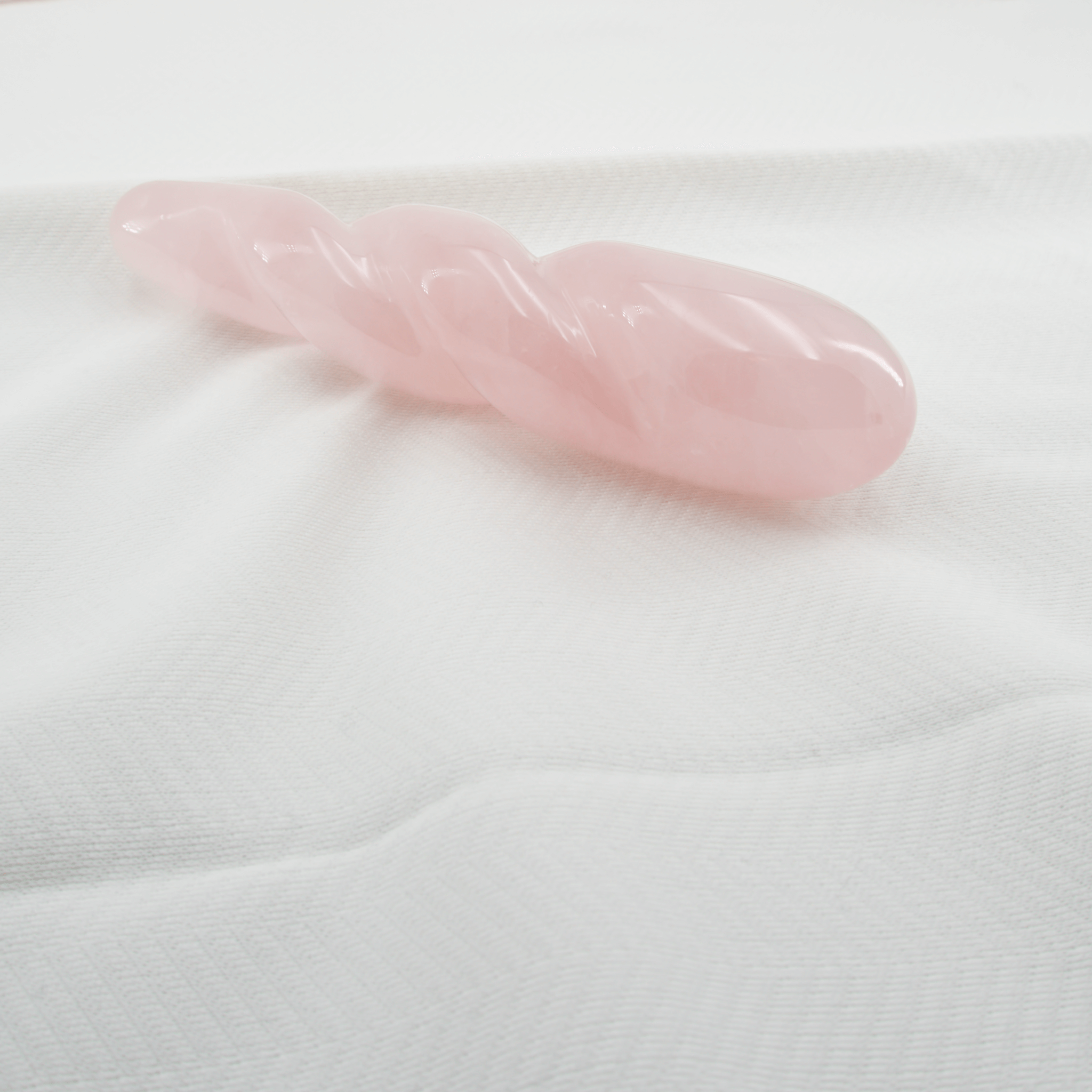 CrystalThrill Twisted,Tapered Rose Quartz / 7" Ripplea