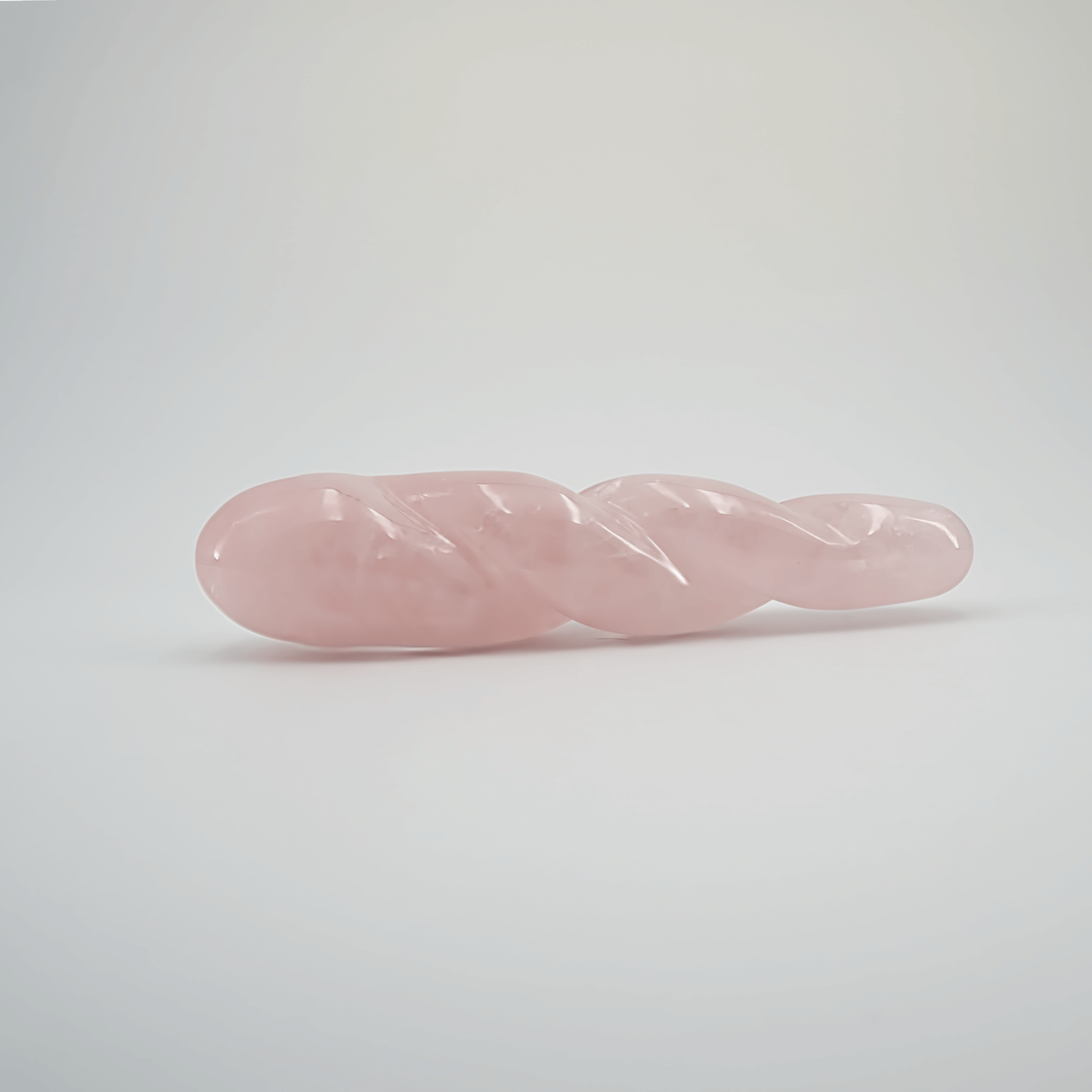 CrystalThrill Twisted,Tapered Rose Quartz / 7" Ripplea